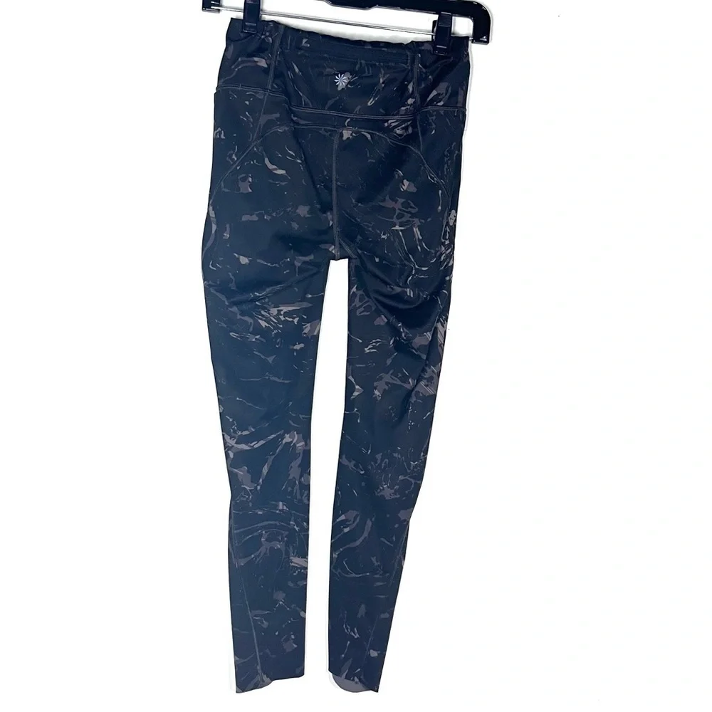 athleta | velocity stash pocket 7/8 tight marble legging